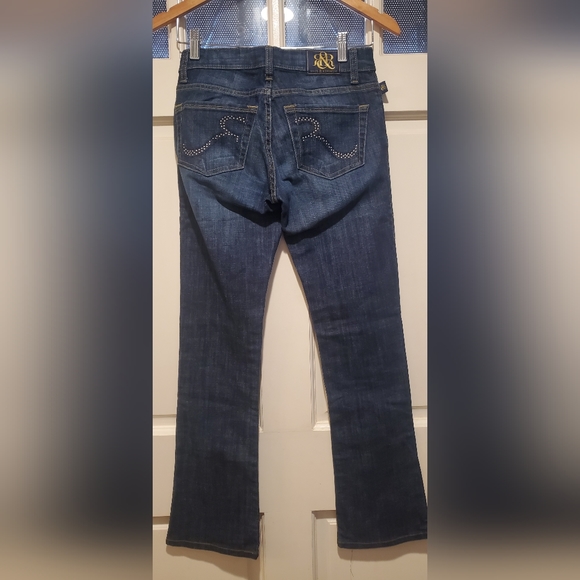 Rock & Republic Denim Mid Rise Boot Cut Size 0 EUC - Picture 2 of 7